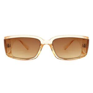 Women’s Rectangle Retro Thick Frame Cat Eye Sunglasses